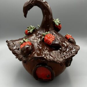 Het aardbeien chocolade huisje